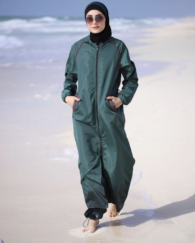 Burkini femme maroc vert élégant anti UV premium Burkini femme maroc vert élégant anti UV premium