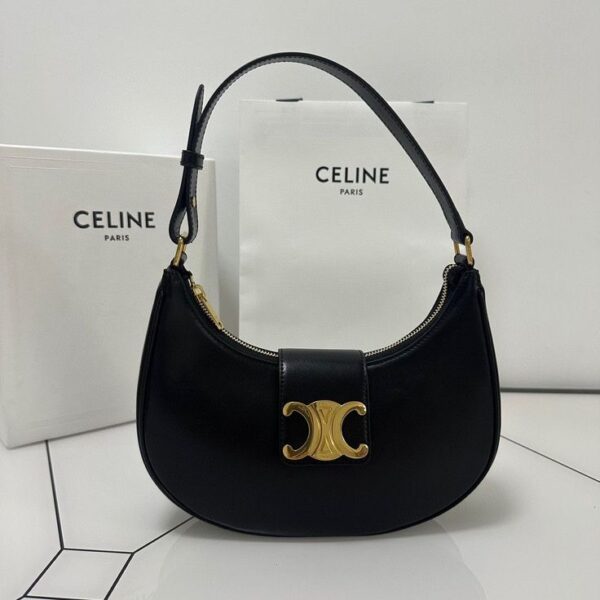 Sac femme maroc noir élégant avec détail doré luxe